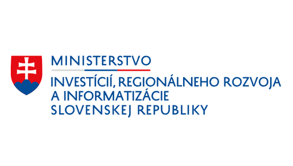 Logo společnosti Ministerstvo investícií, regionálneho rozvoja a informatizácie – MIRRI SR